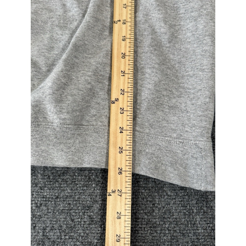 Vintage 90s Nike Swoosh Sweatshirt Mens L Gray Embroidered Logo Crew White Label - Picture 7 of 9